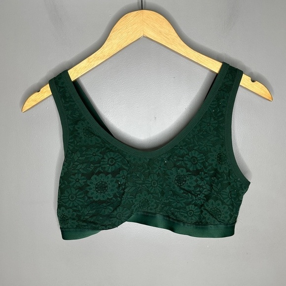 Aerie Hunter green lace bralette - Picture 1 of 8